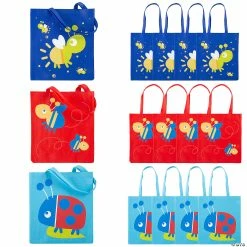 Cheap 🛒 15" x 17" Large Snappy Spring Nonwoven Tote Bags - 12 Pc. 🧨