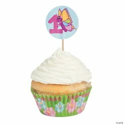 Brand new π 1st π₯³ Birthday Butterfly Cupcake Liners with Picks - 100 Pc. π€©