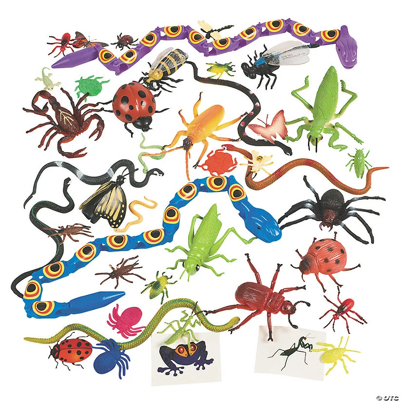 Best Pirce π Creepy Crawly Toy Assortment - 100 Pc. π - Image 2