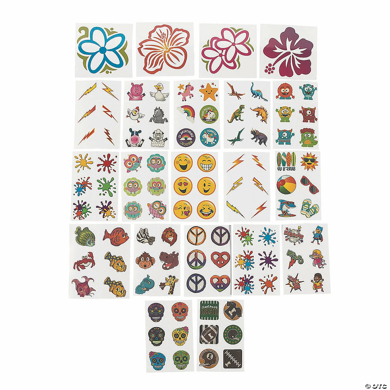 Best Pirce β¨ Bulk Temporary Tattoo Assortment - 1500 Pc. π