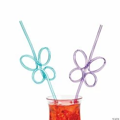 Cheapest π Butterfly Silly Straws - 12 Pc. π