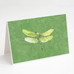 Top 10 🎁 Caroline's Treasures Dragonfly on Avacado Greeting Cards and Envelopes Pack of 8, 7 x 5, Insects 😀
