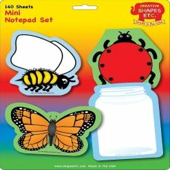 Buy ⭐ Creative Shapes Etc. - Mini Notepad Set - Insects ✨