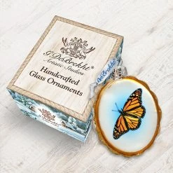 Discount 😉 Designocracy Butterfly Keepsake Glass Ornament ✨