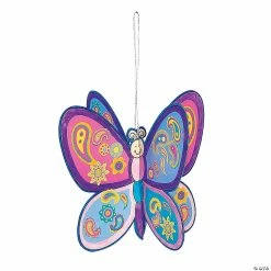 Wholesale 😍 DIY 3D Butterfly Ornaments with Stickers - 12 Pc. 🥰
