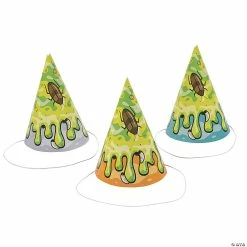 Cheap 🎁 Gross Slime Cone Party Hats - 12 Pc. ✔️