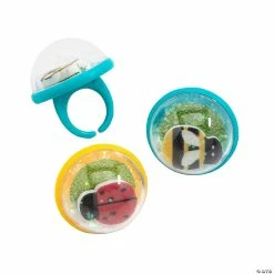 Hot Sale 🛒 Insect Snow Globe Ring Assortment - 12 Pc. 🔔
