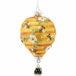Best reviews of 😀 Kurt Adler Noble Gems Hot Air Balloon With Bees Glass Ornament 💯