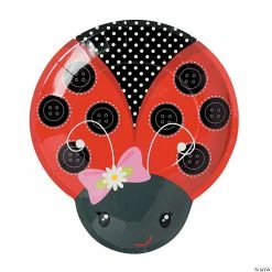 Wholesale ❤️ Little Ladybug Paper Dinner Plates - 8 Ct. ⭐
