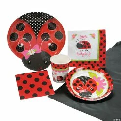 Cheap π₯° Little Ladybug Tableware Kit for 8 Guests π