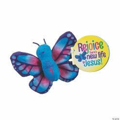 Buy ✨ New Life in Jesus Stuffed Butterflies with Story - 12 Pc. 🥰