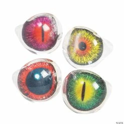 Discount 🌟 Realistic Snake Eye Rings - 24 Pc. 😉