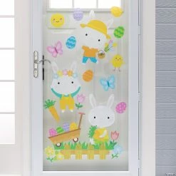 Outlet 👏 Spring Easter Window Clings - 2 Pc. ✔️