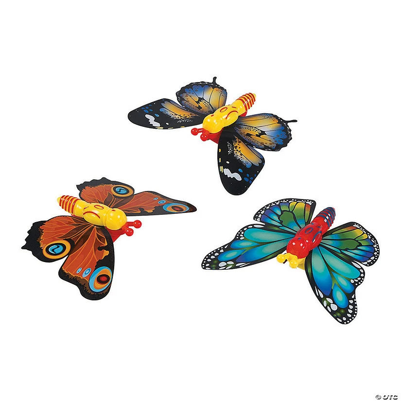 Wholesale β Wind-Up Butterfly Toys - 12 Pc. β¨